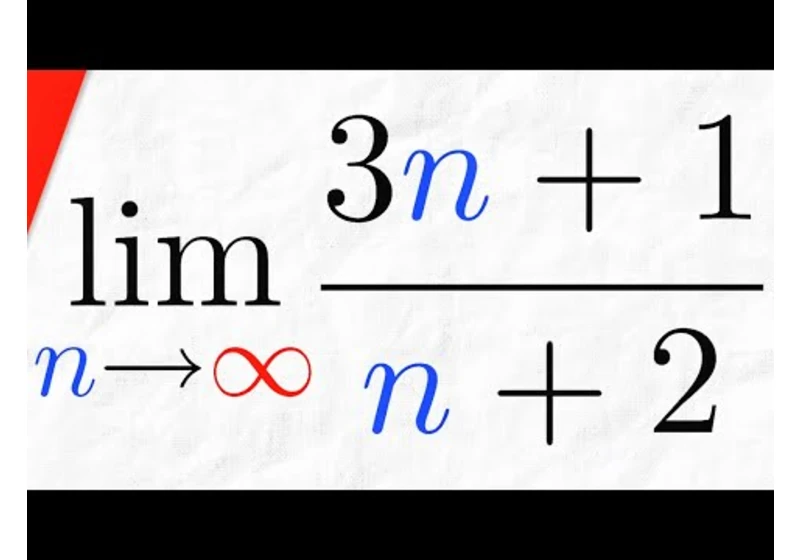 Proof: Sequence (3n+1)/(n+2) Converges to 3 | Real Analysis