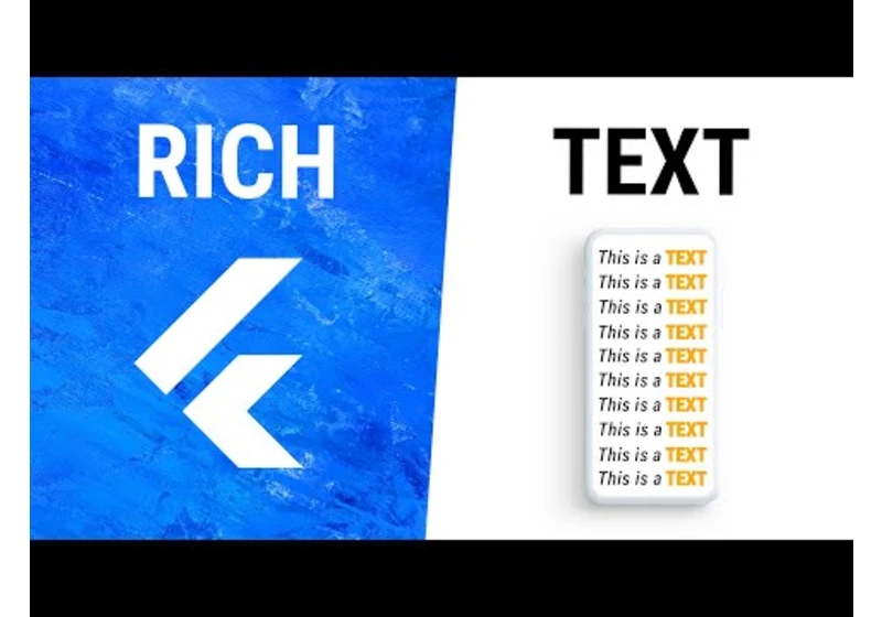 Flutter RichText Widget