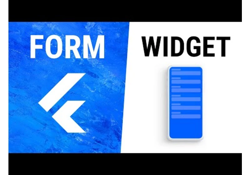 Flutter Form Widget