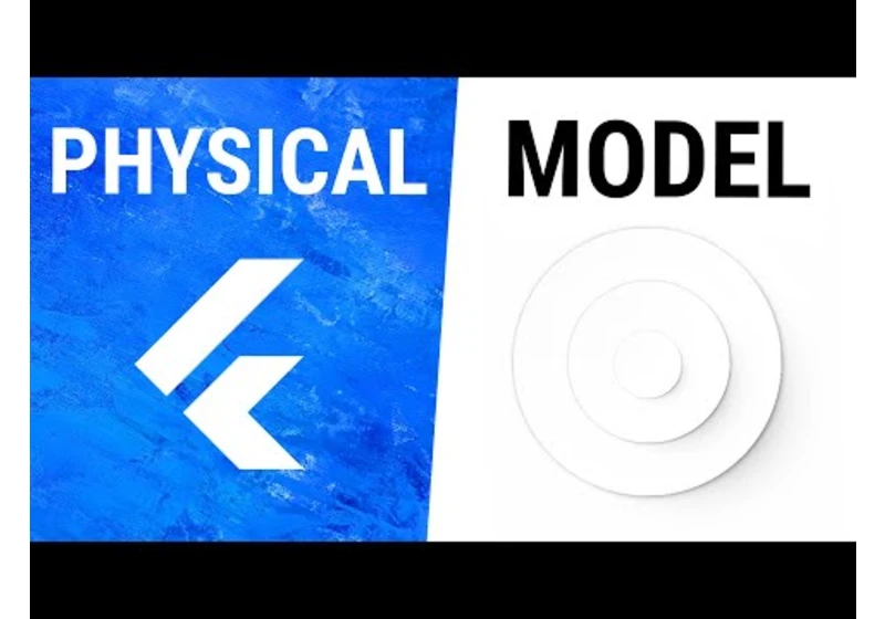 Flutter PhysicalModel Widget