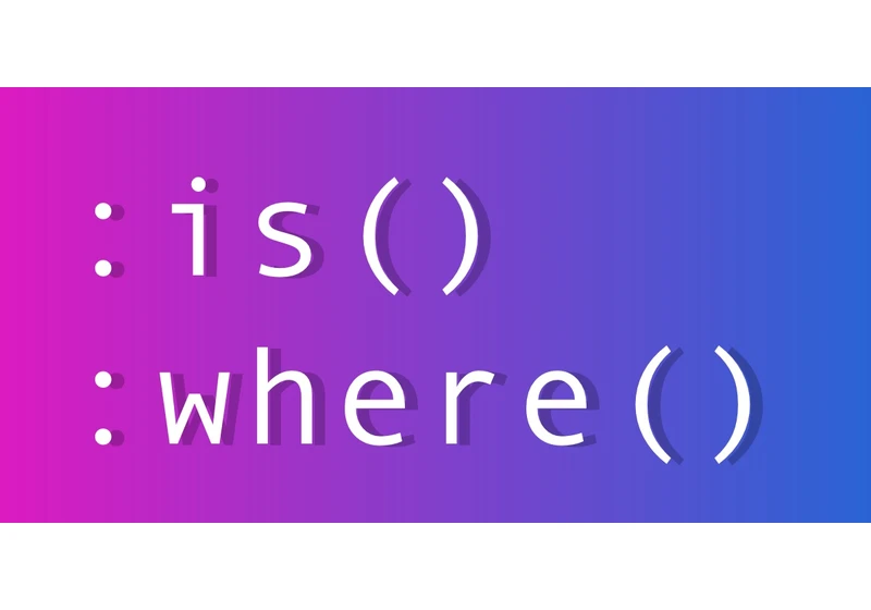 :where() has a cool specificity trick, too.