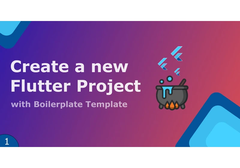 How to create a new Flutter Project with a Boilerplate | Part 1