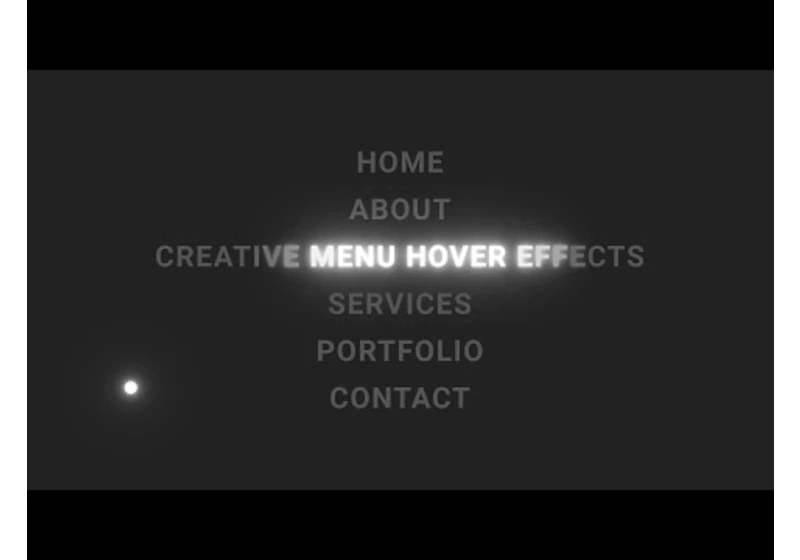 Menu Hover Effects | CSS & Javascript