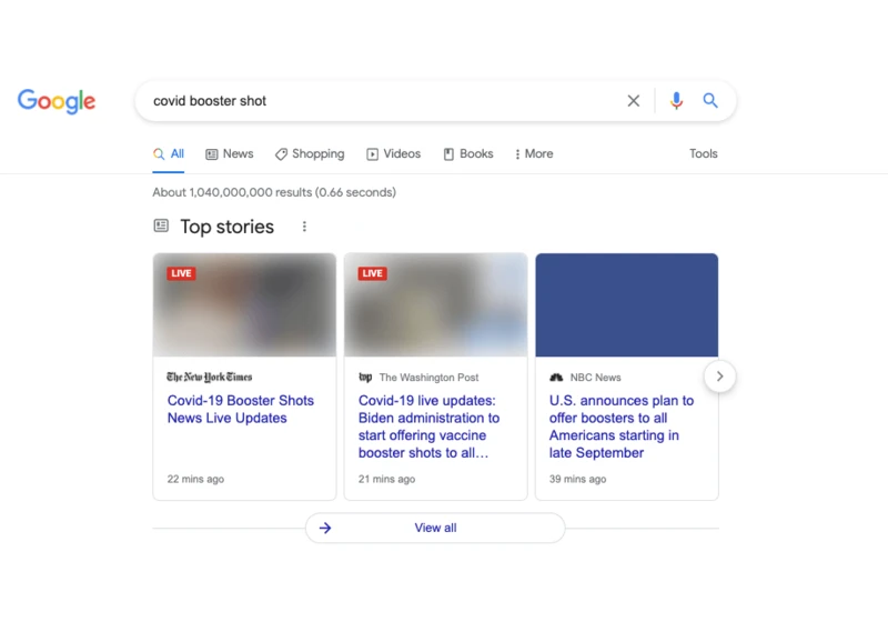 Top stories images aren’t showing in Google Search