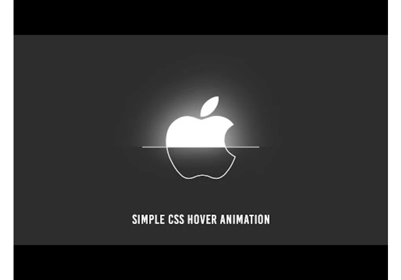 Simple CSS Hover Animation Effects | Apple Logo Animation