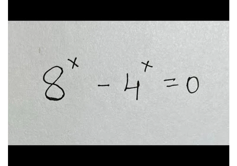 Tobago | A Nice Exponential Equation | You shiuld know this Trick