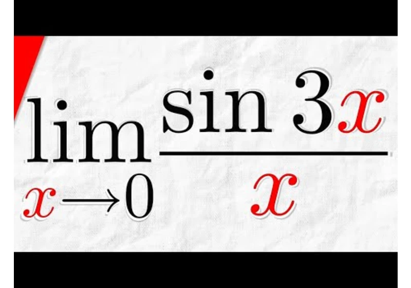 Limit of sin(3x)/x as x approaches 0 | Calculus 1 Exercises