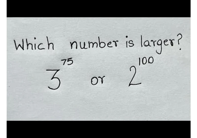 SMO | I wish i learned this trick sooner | Comparing two exponents with different bases