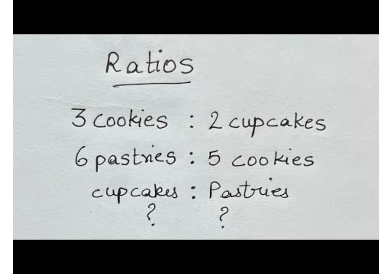 Find the ratio of cupcakes to pastries | Ratios | Grades 4 - 8