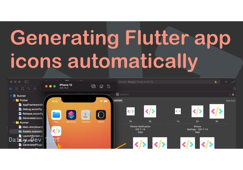 Generating Flutter app icons automatically