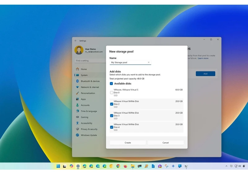  How to span storage to multiple drives on Windows 11 