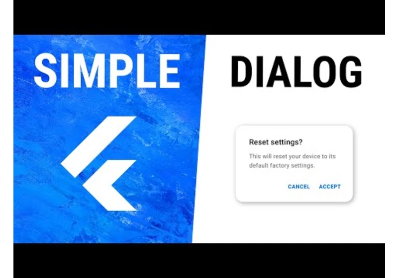 Flutter SimpleDialog Widget