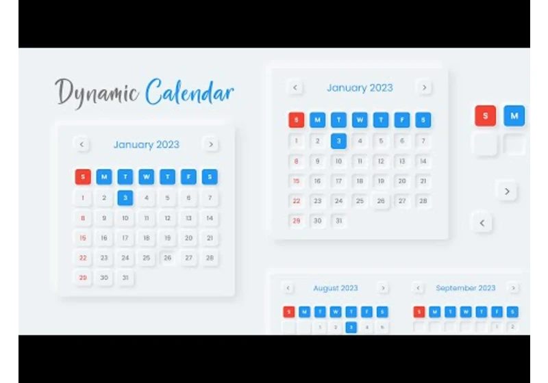 How to Make Javascript Dynamic Calendar