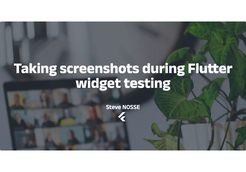 Taking screenshots during Flutter widget testing