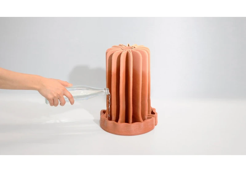 No plug? No problem. This 3D-printed humidifier doesn’t use any electricity