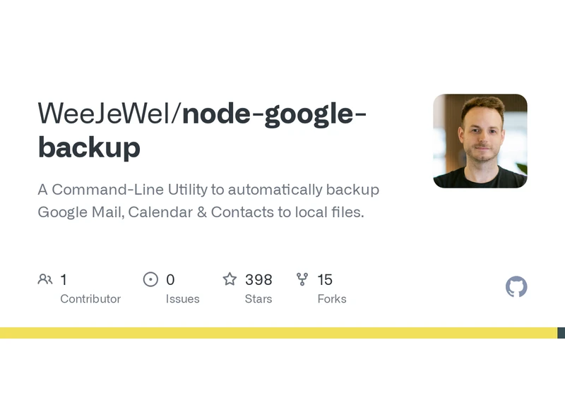 Command-Line Utility to Backup Google Mail, Calendar and Contacts to Files