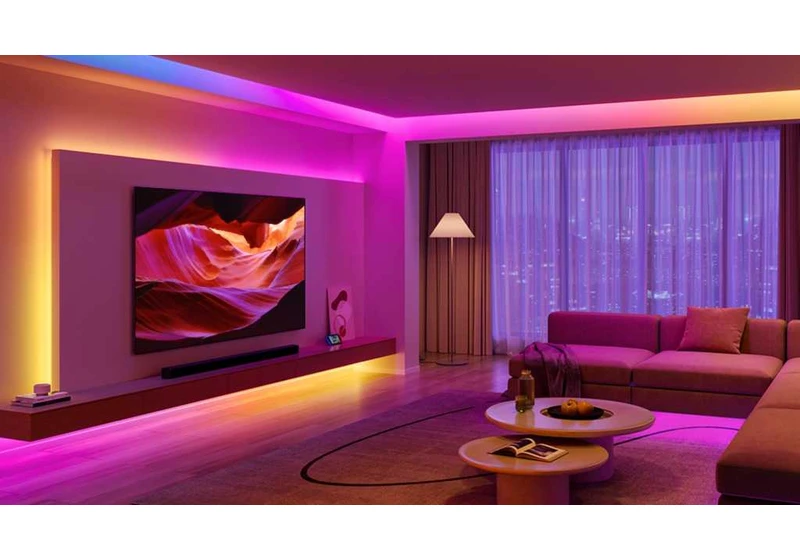 Snazzify your home with 100 feet of RBG strip lighting, now 40% off