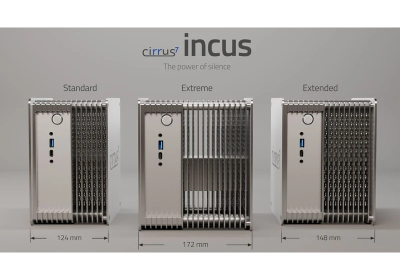  Cirrus7 Incus is the first passively-cooled mini-PC to support Ryzen 7 9700X —  miní-PC is also updated for Intel Raptor Lake  