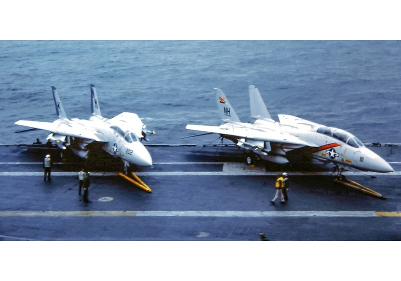 Two F-14 fighter jets were diverted to USS Midway