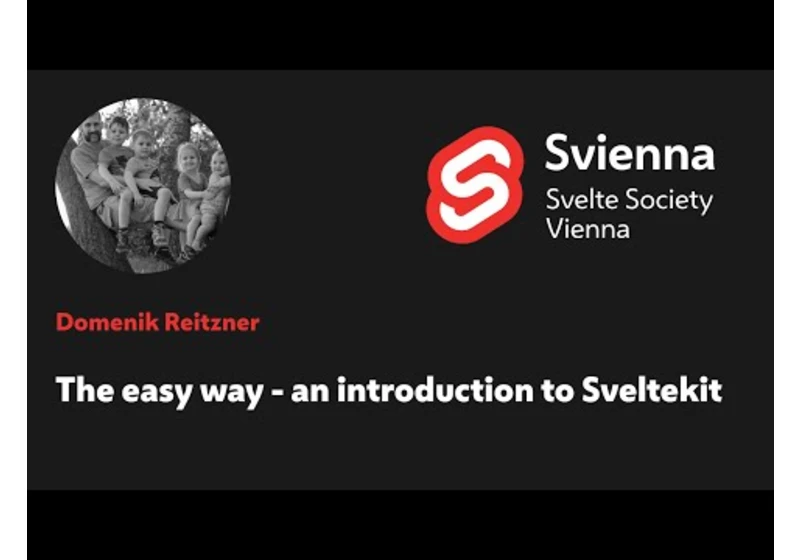 Domenik Reitzner - The easy way, an introduction to Sveltekit