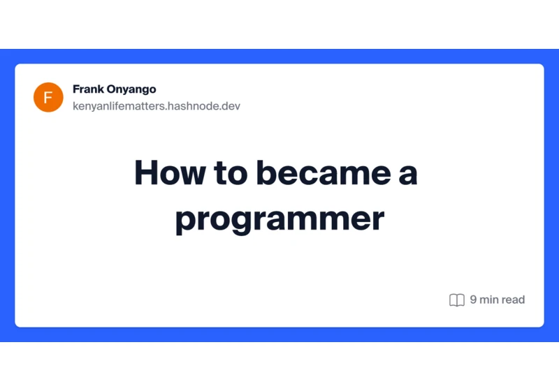 How to became a programmer