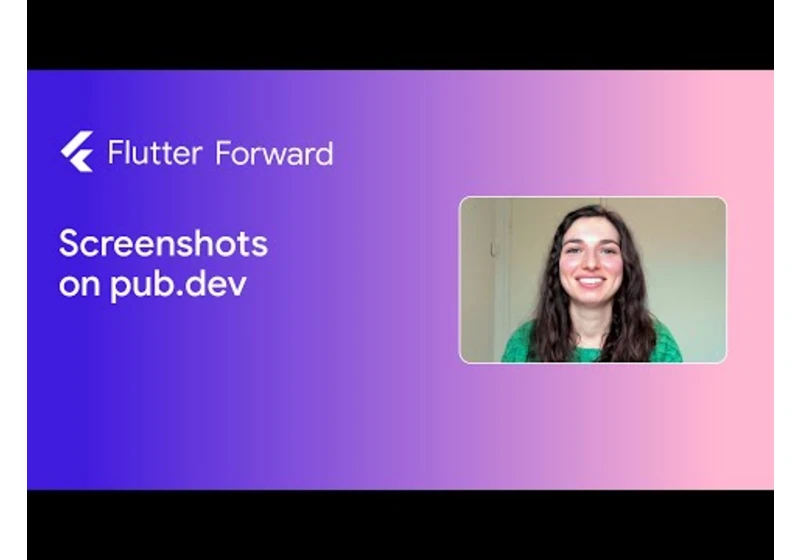 Introducing screenshots on pub.dev