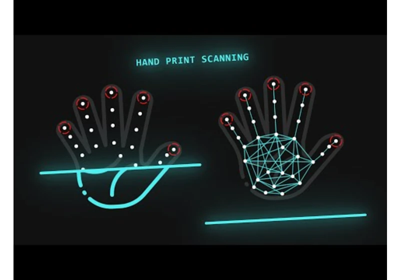 Hand Print Scanning Animation Effects | Html CSS