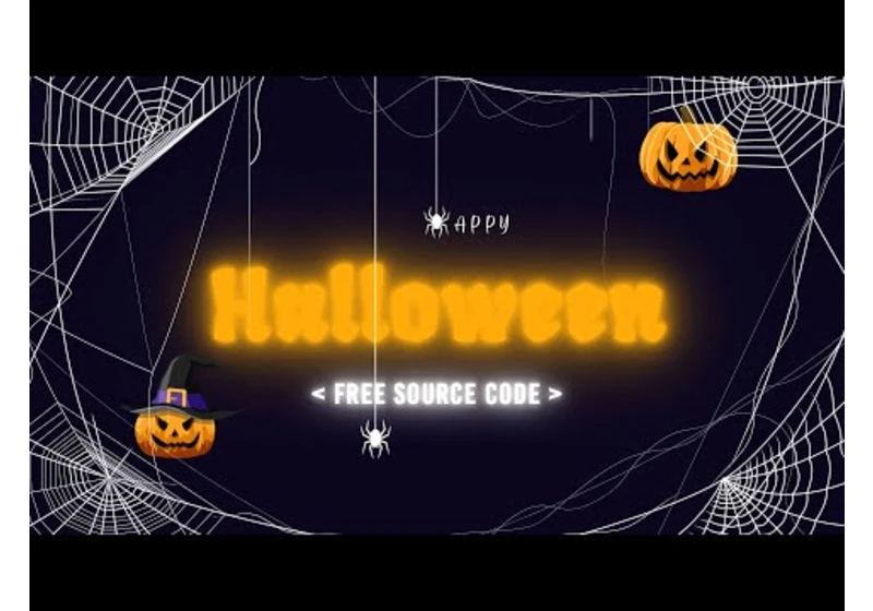 Animated Halloween Banner | Html CSS Animation Effects