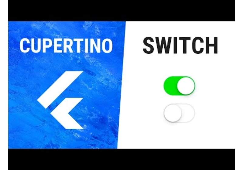 Flutter CupertinoSwitch Widget