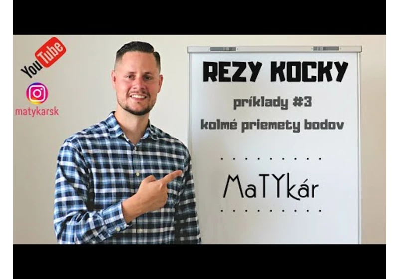 REZY KOCKY - príklady #3 | kolmé priemety bodov