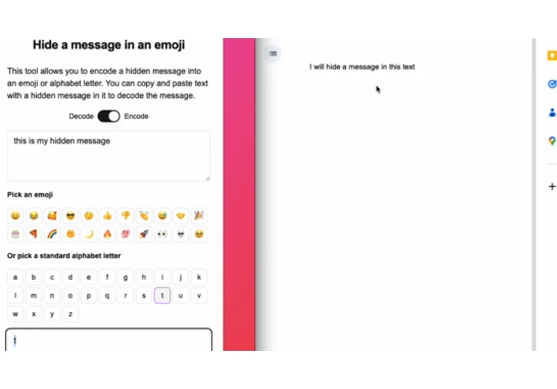  Emojis can be hacked to hide data or messages, unicode Characters also susceptible 