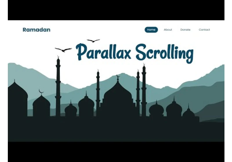 How to Make Parallax Scrolling Website in Html CSS & Javascript