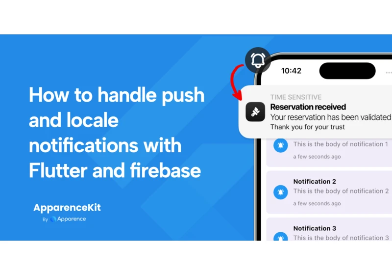 Handle push and locale notifications in your Flutter app