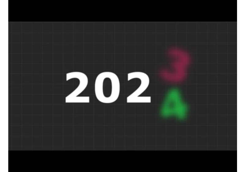 Happy New Year 2024 Text Animation Effects on Hover | Html CSS