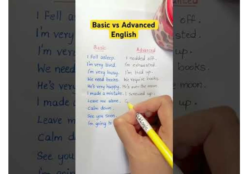 Basic vs Advanced English