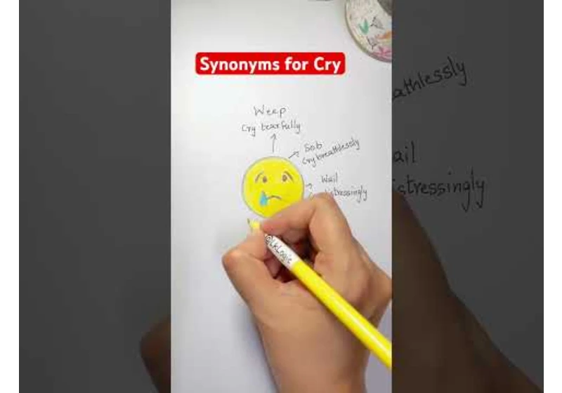 Synonyms for Cry in English