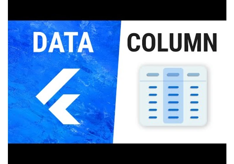 Flutter DataColumn Widget