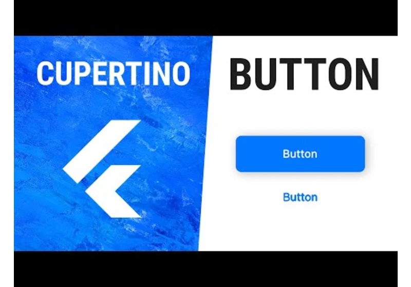 Flutter CupertinoButton Widget