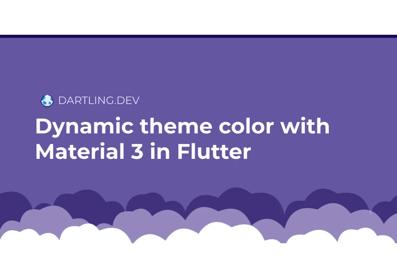 Dynamic theme color with Material 3 (You) in Flutter