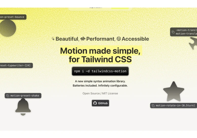 Motion made simple, for Tailwind CSS