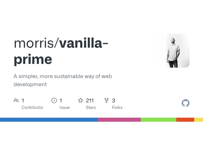 Vanilla Prime: A simpler, more sustainable way of web development