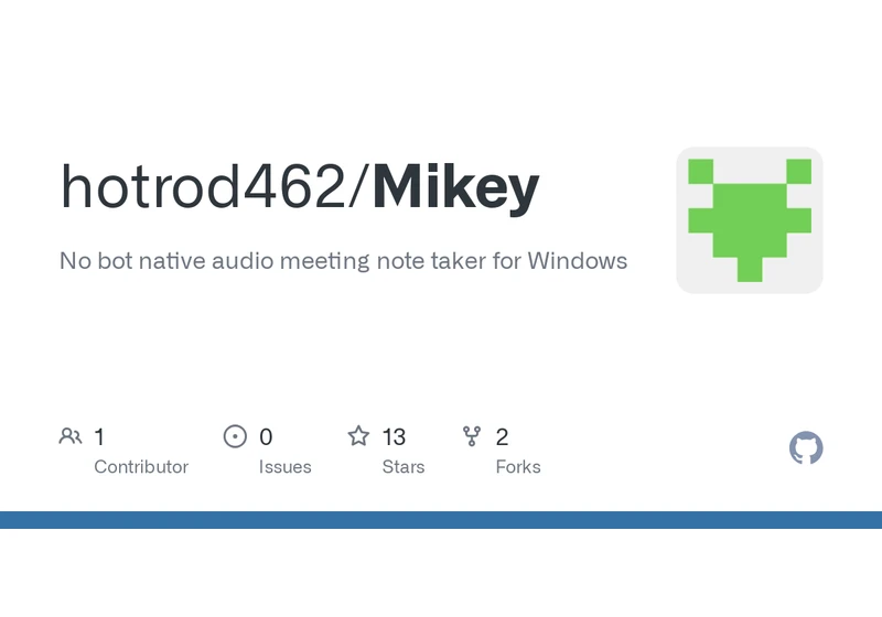 Show HN: Mikey – No bot meeting notetaker for Windows