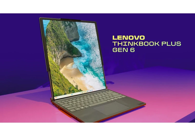 See Lenovo's Gesture-Controlled, Rollable ThinkBook Laptop in Action video