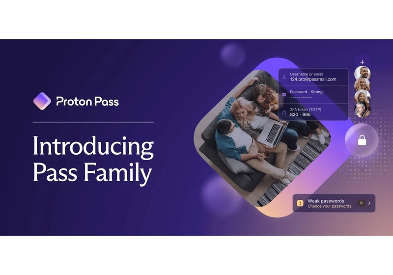  Proton Pass launches new family plan 