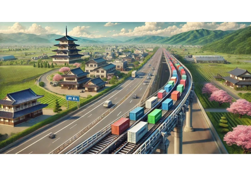 310-mile automated cargo conveyor will replace 25,000 trucks in Japan