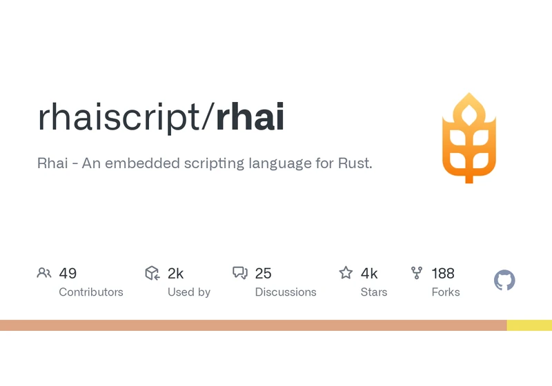 Rhai: An embedded scripting language for Rust