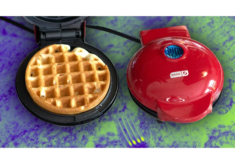 This Mini Waffle Maker Is a Great Stocking Stuffer, and It's Still on Sale for $8