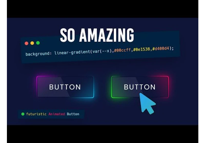 Futuristic CSS Animated Button