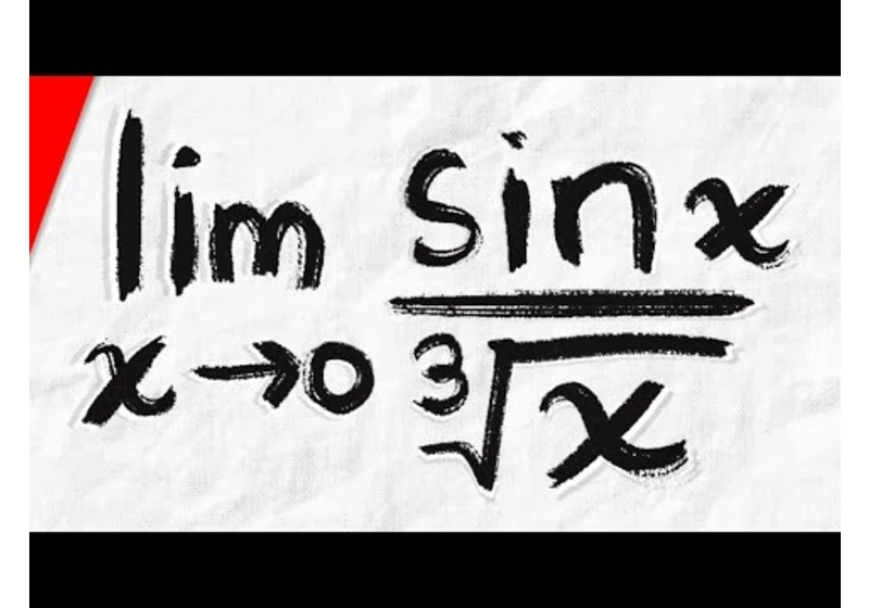 Limit of sinx/x^(1/3) as x approaches 0 | Calculus 1 Exercises