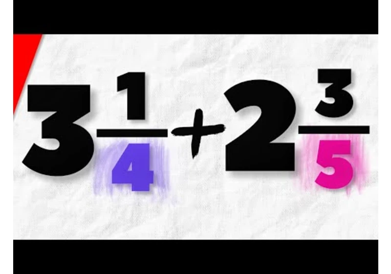 Adding Mixed Numbers with Unlike Denominators | Pre-Algebra Exercises